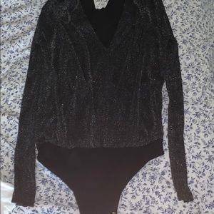 Cute sparkly black body suit